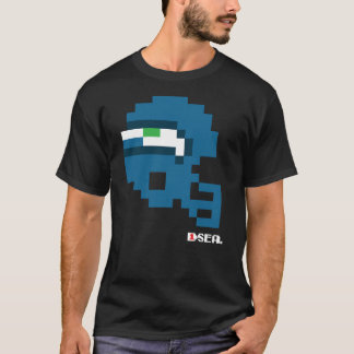 シーホークスTecmoボウルヘルメットTシャツ Tシャツ