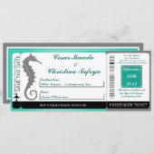 シーホースいかり搭乗券結婚式招待状 招待状 (正面/裏面)