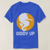 シーホースおもしろいアクアウォーターエアロビクス Tシャツ (デザイン正面)