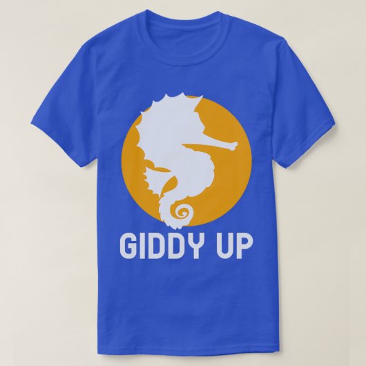 シーホースおもしろいアクアウォーターエアロビクス Tシャツ (デザイン正面)