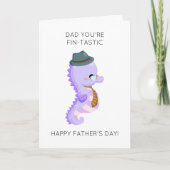 シーホースおもしろいプンファーザーズデイカード カード (正面)