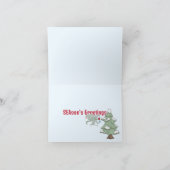 シーホースそりのクリスマス シーズンカード (内部)