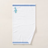 シーホースで海辺の白を染めるバスタオル バスタオルセット (ハンドタオル)