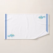 シーホースで海辺の白を染めるバスタオル バスタオルセット (ハンドタオル)