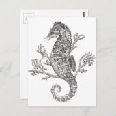 シーホースとサンゴ ポストカード (正面/裏面)