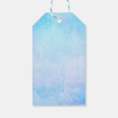 シーホースとシーシェルオンブルーウォーターのカラー誕生日 ギフトタグ (裏面)