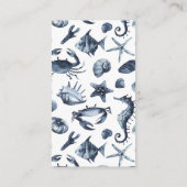 シーホースとヒトデ |の結婚ホテル宿泊施設 エンクロージャーカード (裏面)