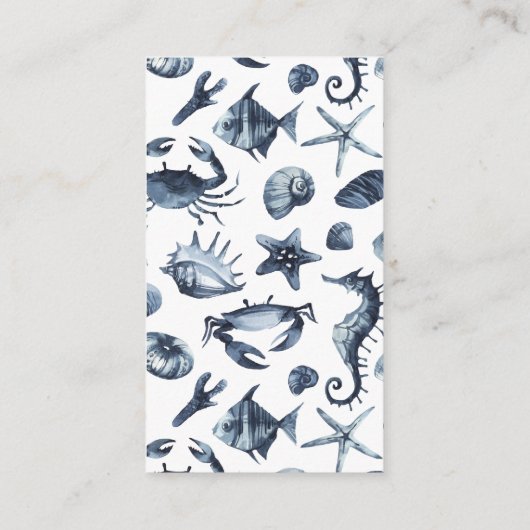 シーホースとヒトデ |の結婚ホテル宿泊施設 エンクロージャーカード (裏面)