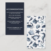 シーホースとヒトデ |の結婚ホテル宿泊施設 エンクロージャーカード (正面/裏面)