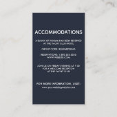 シーホースとヒトデ |の結婚ホテル宿泊施設 エンクロージャーカード (正面)