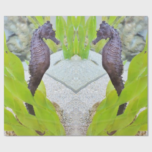 シーホースのギフトラップ ラッピングペーパー (フラット)