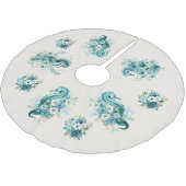 シーホースのクリスマスツリースカート ブラッシュドポリエステルツリースカート (アングル)