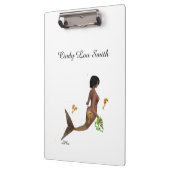 シーホースのクリップボードを持つ可愛い人魚 クリップボード (左)