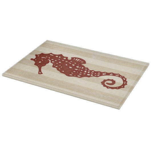 シーホースのシルエット カッティングボード (角)