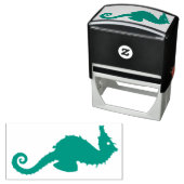 シーホースのシルエット セルフインキングスタンプ (インサイチュ)