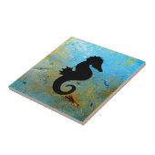 シーホースのシルエット タイル (側面)