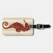 シーホースのシルエット ラゲッジタグ (正面横)