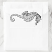 シーホースのシール 長方形シール (バッグ)