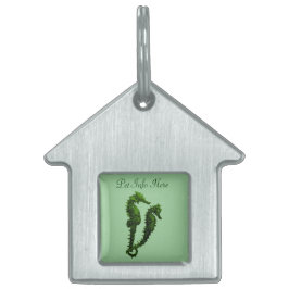 シーホースのダンス（緑） ペットネームタグ