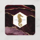 シーホースのロゴ スクエア名刺 (正面)