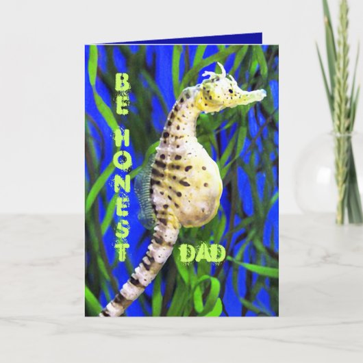 シーホースの父の日 カード (正面)