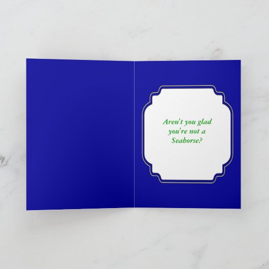 シーホースの父の日 カード (内部)