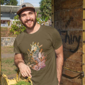 シーホースの花束を持つ葉海馬 Tシャツ