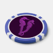 シーホースの踊り（紫） ポーカーチップ (シングル)