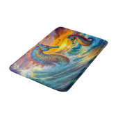 シーホースアットサンセットデザインバイリッチアムンギル バスマット (アングル)