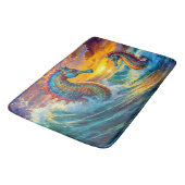 シーホースアットサンセットデザインバイリッチアムンギル バスマット (アングル)