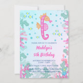 シーホースアンダーザシー誕生日招待状 招待状 (正面)