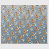 シーホースアンダーザ深いブルーシー ラッピングペーパー (フラット)