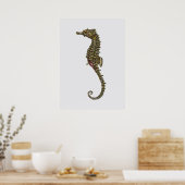 シーホースイラストレーション ポスター (キッチン)