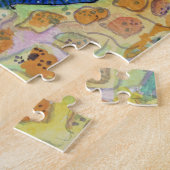 シーホースウィスパーラーマーメイド水のカラーアート ジグソーパズル (側面)