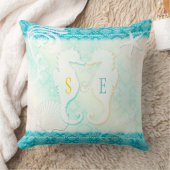 シーホースカップルビーチハウス クッション (ブランケット)