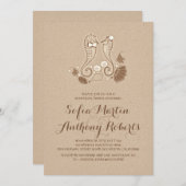 シーホースカップルビーチリハーサルディナー招待 招待状 (正面/裏面)