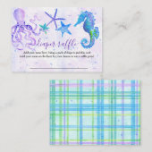 シーホースカラフルタコヒトデ海辺ベビー 名刺 (正面/裏面)