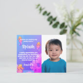 シーホースカラフルパーティーありがとう ポストカード (スタンド正面)