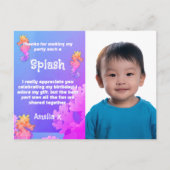 シーホースカラフルパーティーありがとう ポストカード (正面)