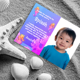 シーホースカラフルパーティーありがとう ポストカード