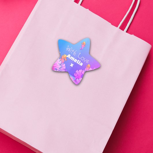 シーホースカラフルパーティー 星シール