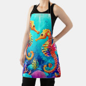 シーホースカラフルペアデザイン エプロン (インサイチュ)