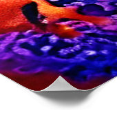 シーホースカラフルペアデザイン ポスター (角)