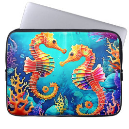 シーホースカラフルペアデザイン ラップトップスリーブ