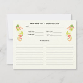 シーホースカラフル海ファミリーレシピカード