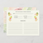 シーホースカラフル海ファミリーレシピカード (正面/裏面)