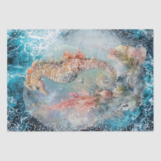 シーホースグリッター 薄葉紙 (正面)