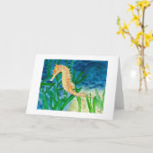シーホースグリーティングカード カード (黄色い花)