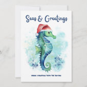 シーホースサンタシーズ&グリーティングクリスマス航海の シーズンカード (正面)