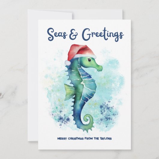 シーホースサンタシーズ&グリーティングクリスマス航海の シーズンカード (正面)